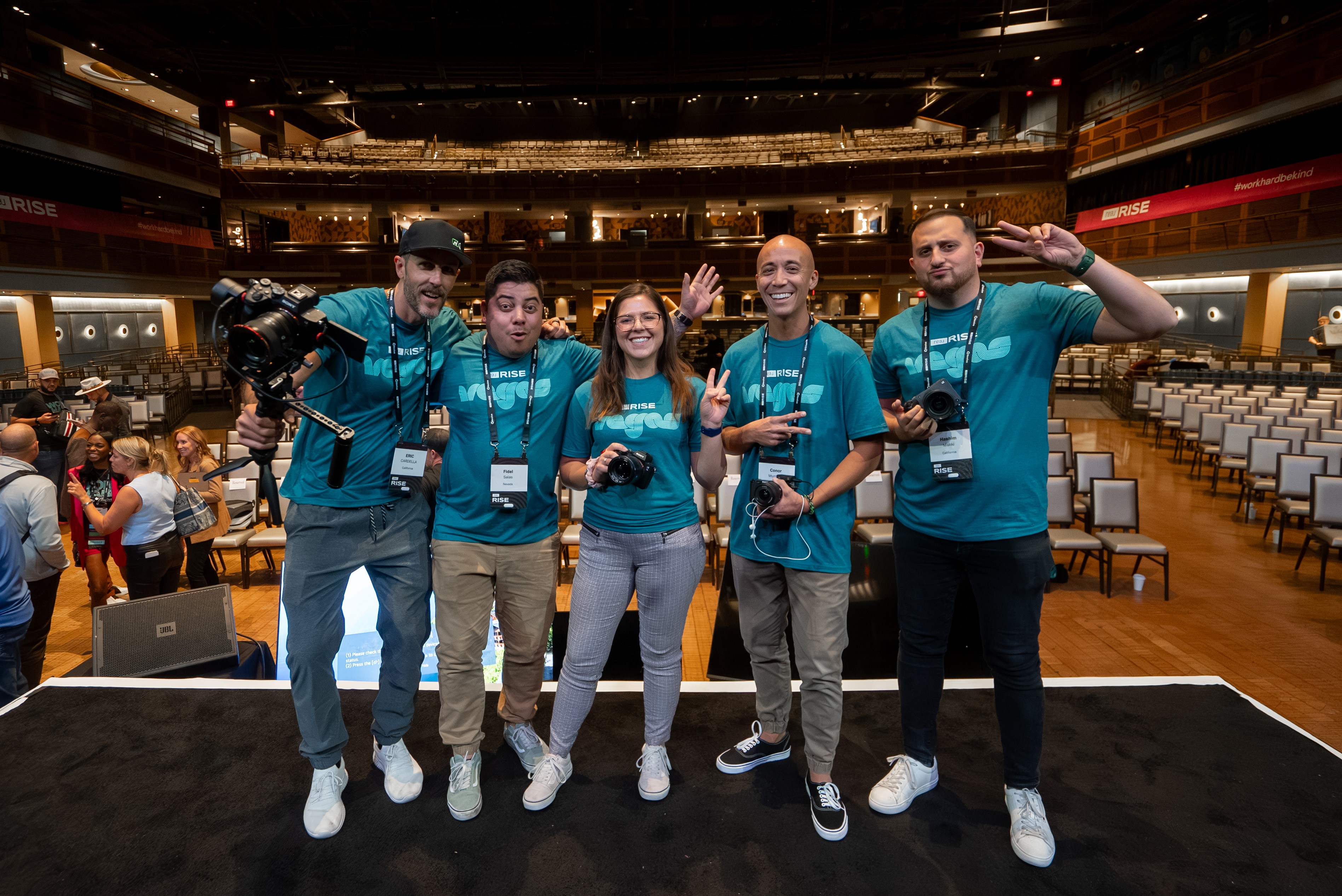 Graphic of a close up of a website depicting an Our Projects page with sample project names and dates.